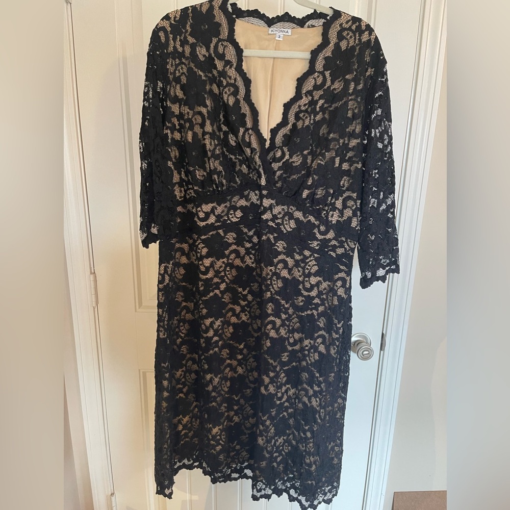 Black lace dress